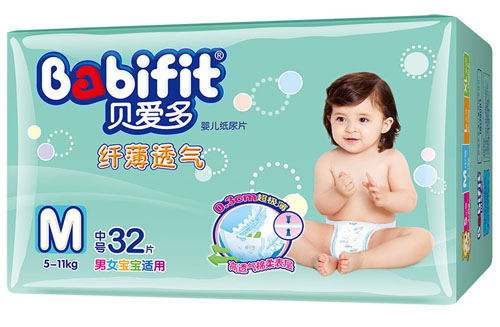 貝愛(ài)多纖薄透氣紙尿片M碼32片