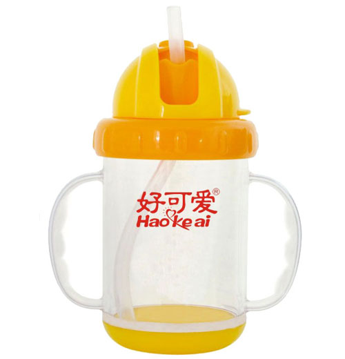 好可愛雙耳吸管學(xué)飲杯