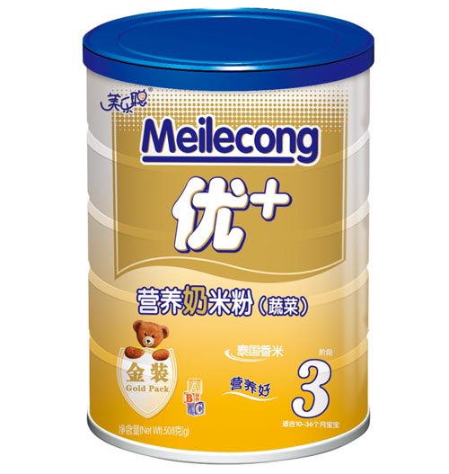 美樂(lè)聰蔬菜營(yíng)養(yǎng)奶米粉3段