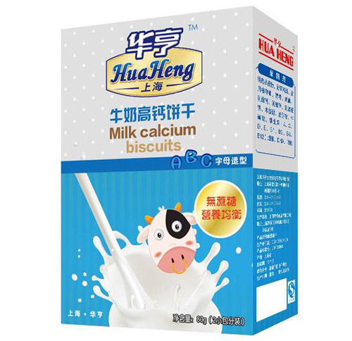 華亨牛奶高鈣餅干(字母造型)