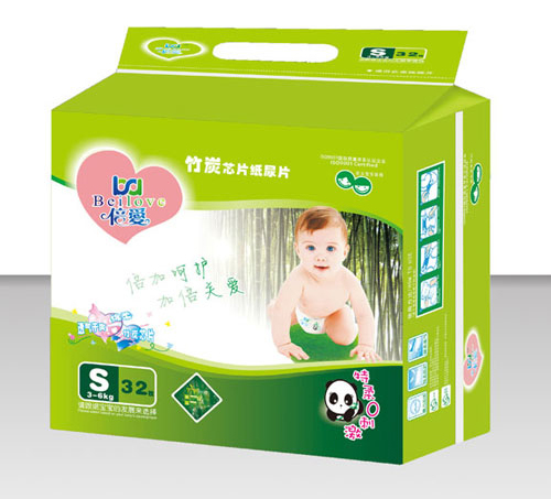 倍愛特柔超薄竹炭芯片紙尿褲M碼 (小包裝)