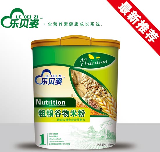 樂(lè)貝姿淮山多維粗糧谷物米粉1段