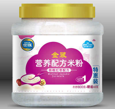 世雅金裝核桃紅棗營(yíng)養(yǎng)米粉