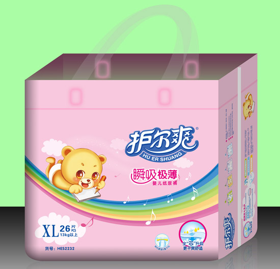 護(hù)爾爽瞬吸極薄嬰兒紙尿褲XL碼26片