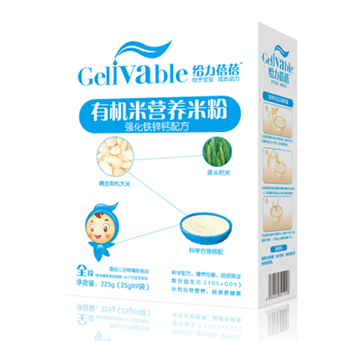 給力蓓蓓強化鐵鋅鈣配方有機米營養(yǎng)米粉