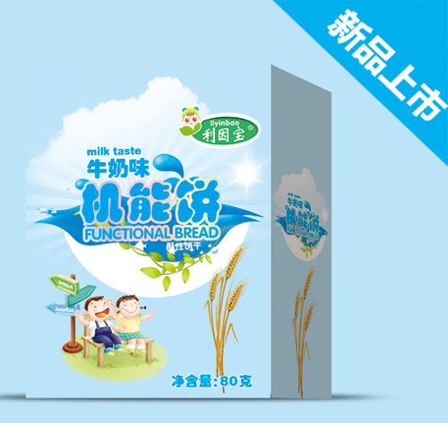 利因寶牛奶味機能餅