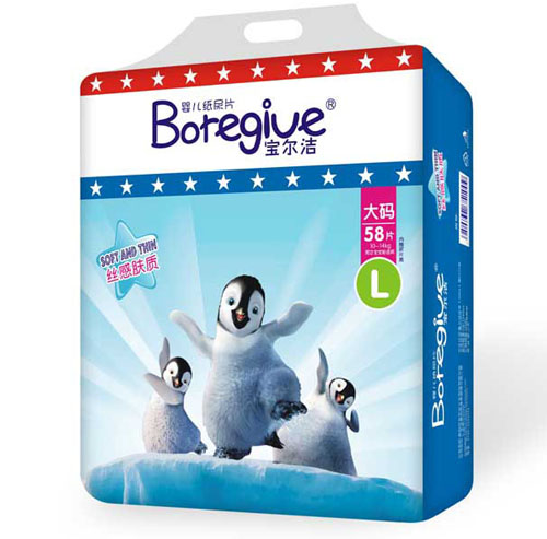 寶爾潔絲感膚質嬰兒紙尿片L碼58片