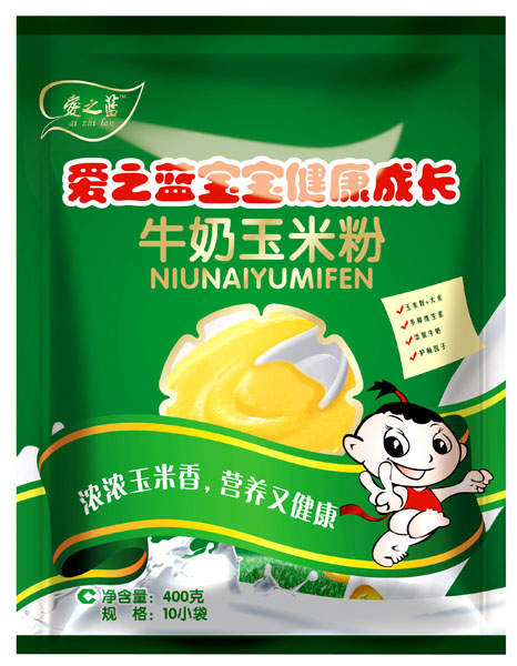 愛之藍(lán)牛奶玉米粉