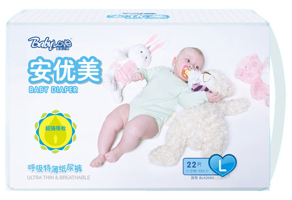 寶貝之戀呼吸特薄紙尿褲L22片