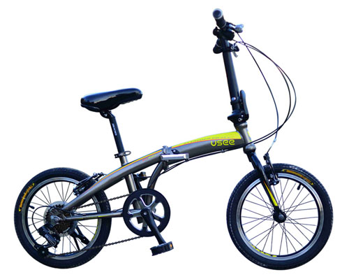 USEE優(yōu)適飛魚(yú)鋁合金變速折疊自行車四色可選