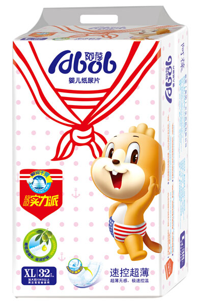 阿葆速控超薄嬰兒紙尿片XL32片