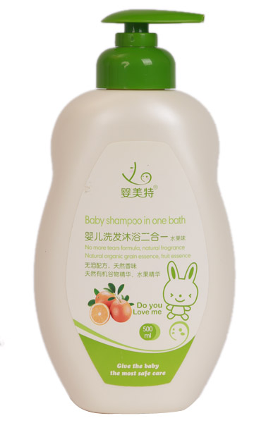 嬰美特水果味嬰兒洗發(fā)沐浴二合一500ml