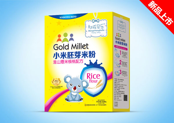 邦成貝樂淮山薏米核桃小米胚芽米粉盒裝