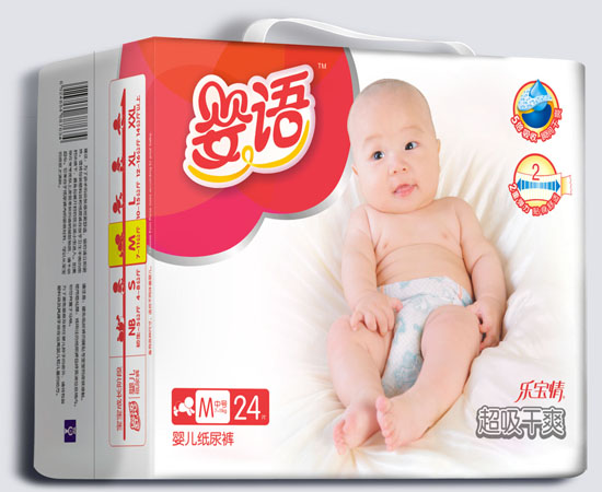 嬰語超吸干爽yinge紙尿褲M碼24片