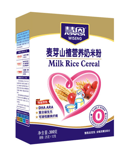 慧恩300克普裝麥芽山楂營(yíng)養(yǎng)奶米粉