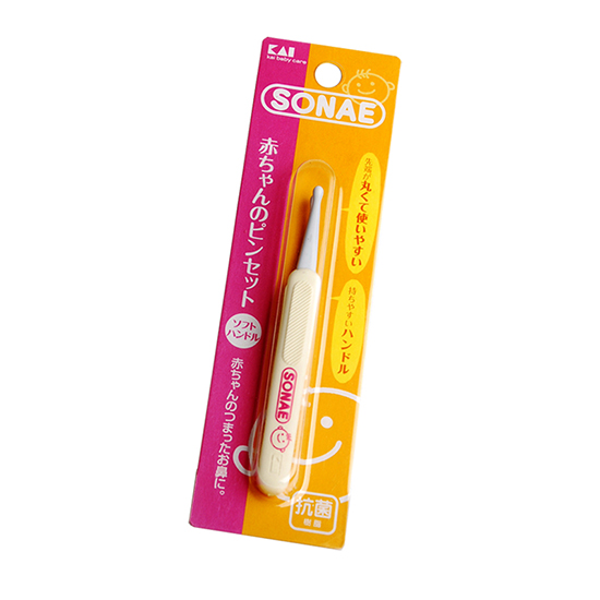 貝印專供嬰兒鼻子清潔用樹(shù)脂小鑷子