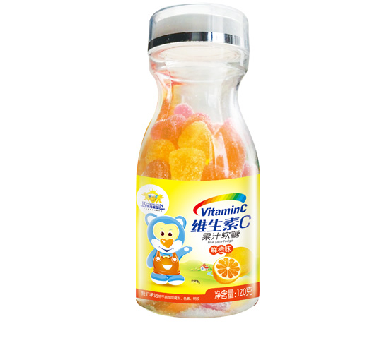 金盾愛(ài)嬰維生素C果汁鮮橙味軟糖