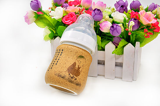 貝斯比香墨瓷異形寬口自動奶瓶