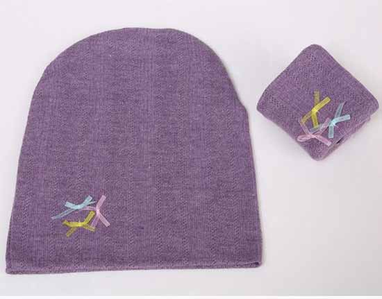 元曼孕產(chǎn)期防頭風帽子(紫色)