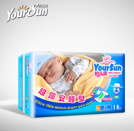 怡兒爽超薄安睡型紙尿褲XL18片