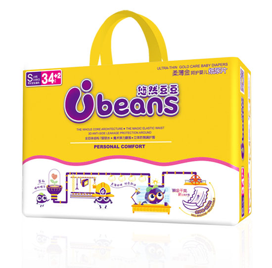 悠然豆豆柔薄金呵護yinge紙尿片S36片