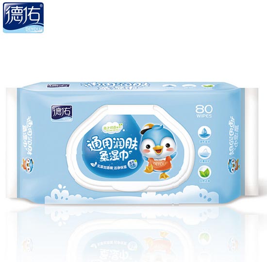 德佑潤膚柔寶寶濕巾帶蓋80抽