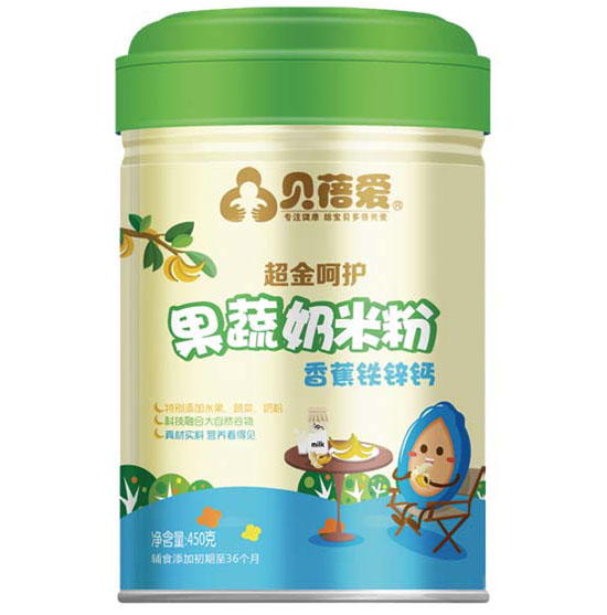 貝蓓愛(ài)果蔬奶米粉(香蕉鐵鋅鈣)