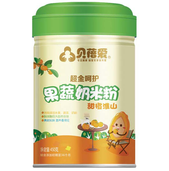 貝蓓愛果蔬奶米粉(甜橙淮山)