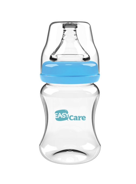 伊斯卡爾150ml玻璃寬口徑奶瓶(藍)