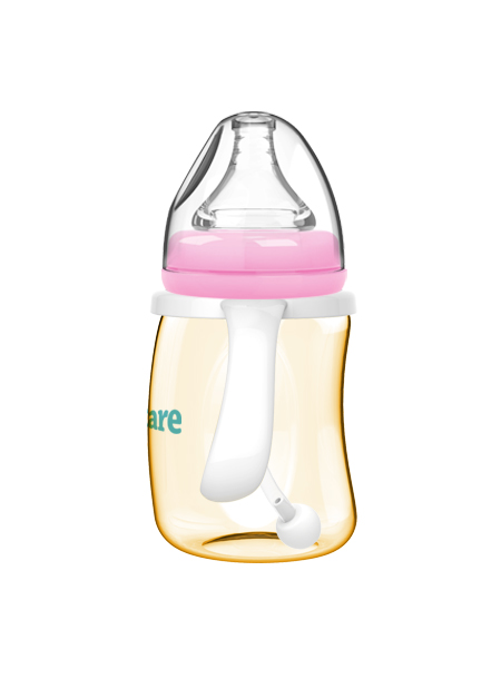 伊斯卡爾180mlPPSU企鵝自動(dòng)哺乳瓶(紅)