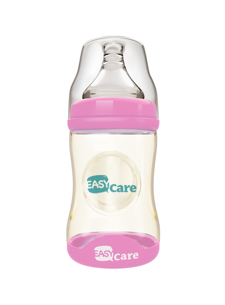 伊斯卡爾160mlPPSU寬口徑感溫奶瓶(紅)