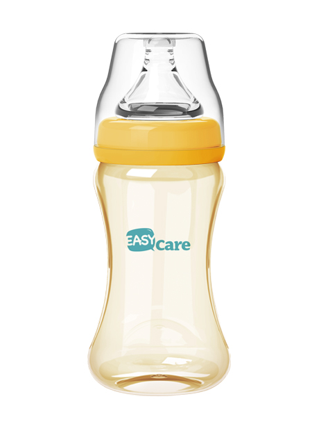 伊斯卡爾240mlPPSU寬口徑奶瓶(黃)