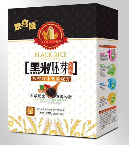 歡喜娃核桃紅棗配方黑米胚芽米粉