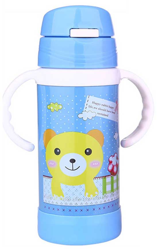 貝嬰保溫水壺藍(lán)色