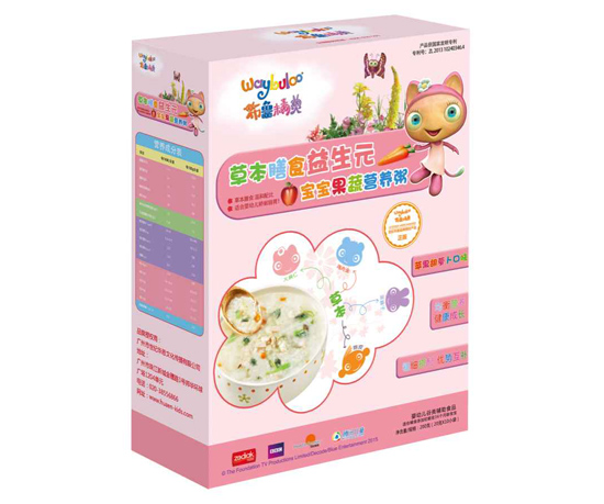 布魯精靈草本膳食益生元寶寶果蔬營(yíng)養(yǎng)粥