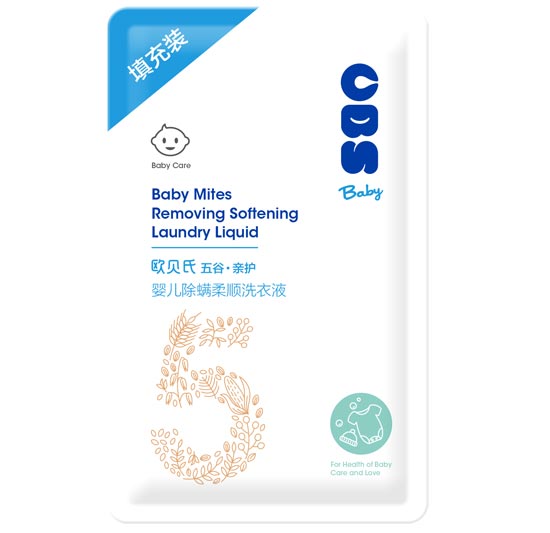 歐貝氏嬰兒除螨柔順洗衣液500ml