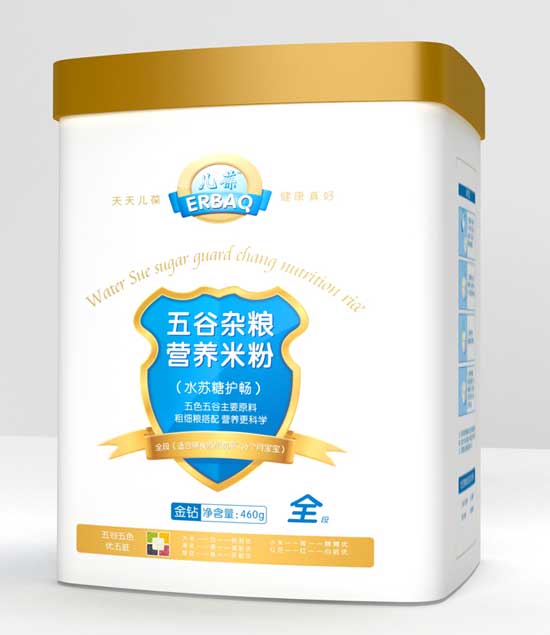 兒葆水蘇糖護暢全段五谷雜糧營養(yǎng)米粉聽裝