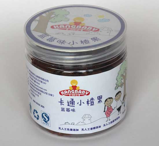 康貝多維藍(lán)莓味卡通小渣果