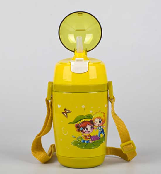 亨特貝貝不銹鋼吸管杯黃色