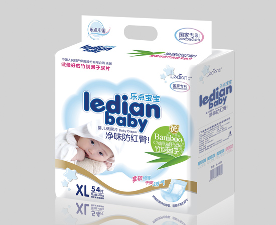 樂(lè)點(diǎn)寶寶凈味防紅臀尿片XL54片