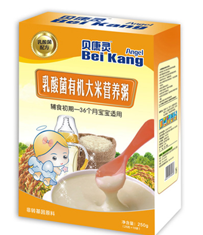 貝康靈乳酸菌有機(jī)大米營(yíng)養(yǎng)粥(盒裝)