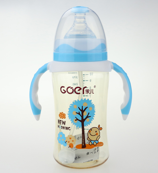 果兒300mlPPSU寬口奶瓶藍(lán)色