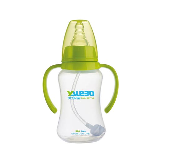 優(yōu)樂(lè)寶PP標(biāo)準(zhǔn)口徑有柄自動(dòng)奶瓶210ML(Y)