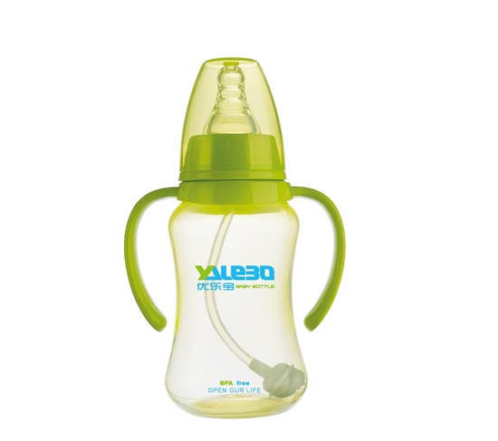優(yōu)樂寶PP抗菌標(biāo)準(zhǔn)口徑有柄自動奶瓶210ML(M)