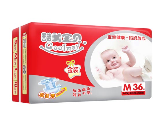 酷美寶貝金裝超極薄嬰兒紙尿褲