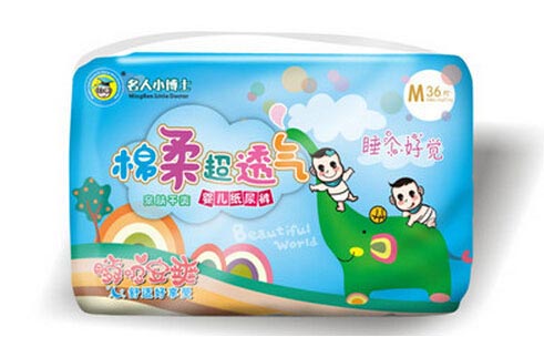 名人小博士棉柔超透氣紙尿褲(大包)M36片