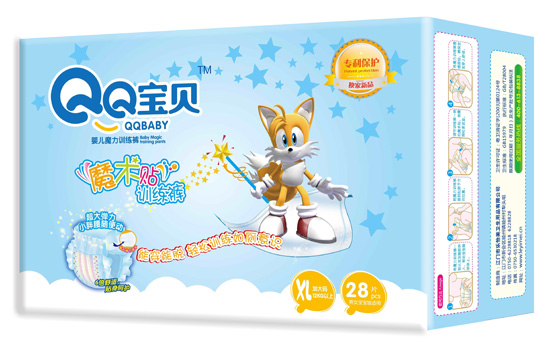 QQ寶貝魔術(shù)貼訓(xùn)練褲XL28片