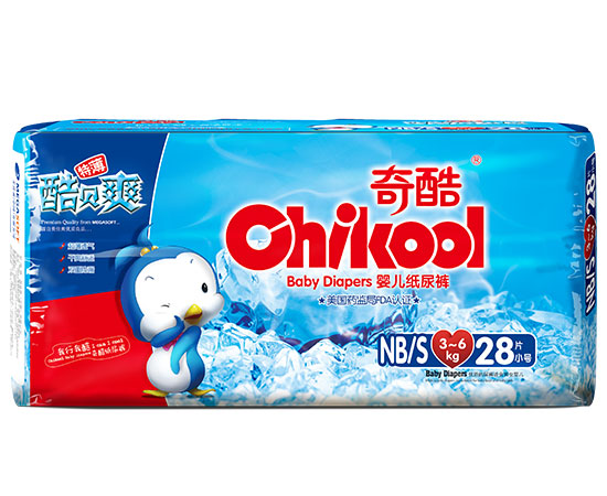 奇酷褲貝爽紙尿褲S28片(中包裝)