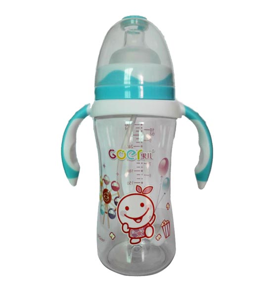 果兒300MLtritan晶透奶瓶藍色