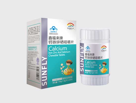 鑫福來牌鈣鐵鋅硒咀嚼片